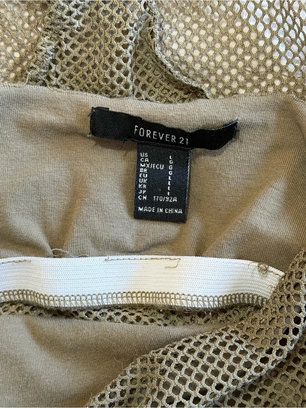 Forever 21 sheer olive